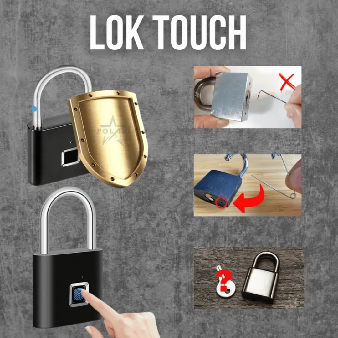 Smart Anti-Theft Fingerprint Padlock – Rechargeable, Keyless 🔐